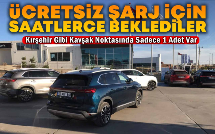 Ücretsiz Şarj İçin Saatlerce Beklediler