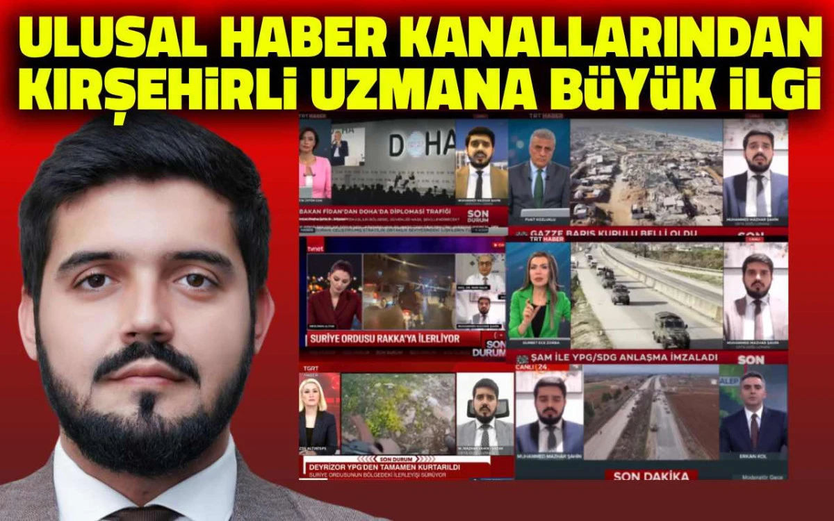 Ulusal haber kanallarından Kırşehirli akademisyene b&uuml;y&uuml;k ilgi