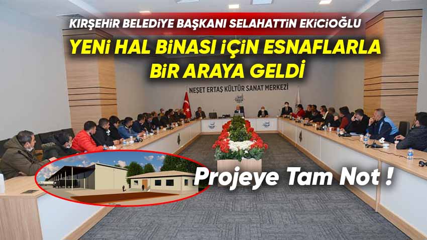 Kırşehir Belediye Başkanı Ekicioğlu Yeni Hal Binası İçin Esnaflarla Bir Araya Geldi