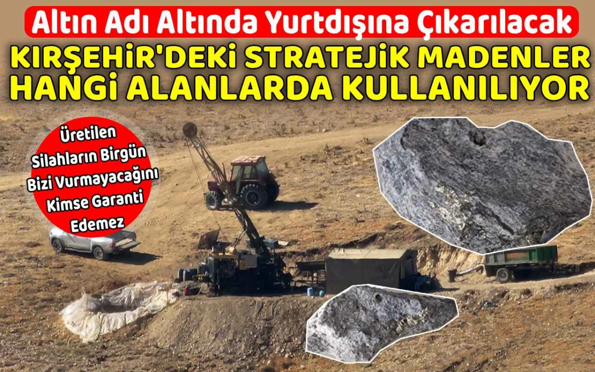 Yurtdışına çıkarılacak nadir elementler ve kullanım alanları