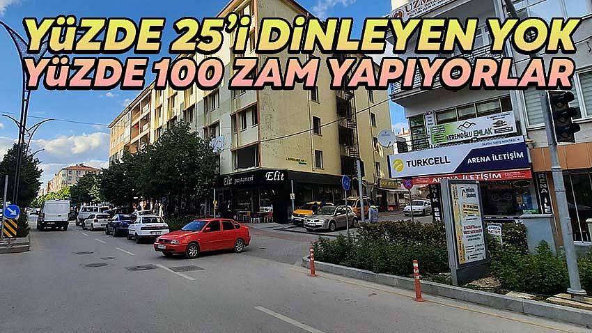 Yüzde 25'i Dinleyen Yok ; Kırşehir'de Kiralara Yüzde 100 Zam Yapılıyor