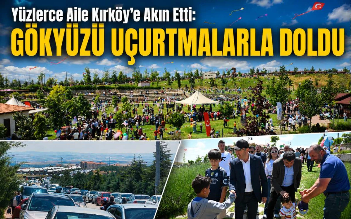 Y&uuml;zlerce aile Kırk&ouml;y&rsquo;e akın etti: G&ouml;ky&uuml;z&uuml; u&ccedil;urtmalarla doldu
